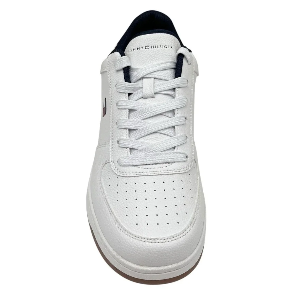 Tommy Hilfiger Tathan Men's Fashion Shoes 11 White‎ Navy Blue Athletic Sneaker